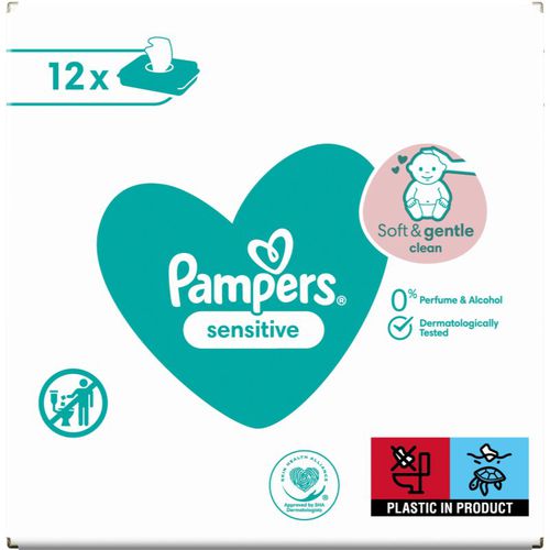 Sensitive feuchte Feuchttücher für Kinder für empfindliche Oberhaut 12x52 St - Pampers - Modalova