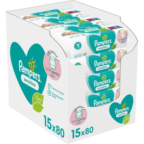 Sensitive salviette detergenti umidificate per bambini per pelli sensibili 15x80 pz - Pampers - Modalova