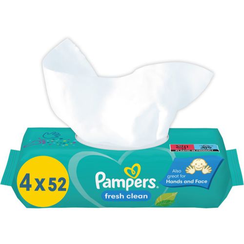 Fresh Clean salviette detergenti umidificate per bambini per pelli sensibili 4x52 pz - Pampers - Modalova