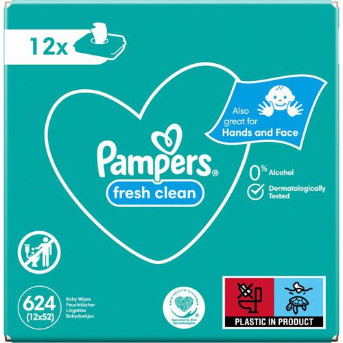 Fresh Clean feuchte Feuchttücher für Kinder für empfindliche Oberhaut 12x52 St - Pampers - Modalova