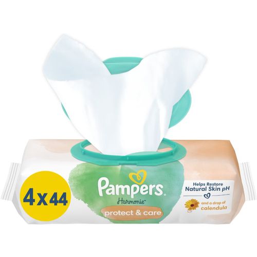 Harmonie Protect&Care feuchte Feuchttücher für Kinder mit Ringelblume 176 St - Pampers - Modalova