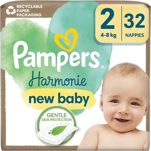 Harmonie Size 2 pañales desechables 4-8 kg 32 ud - Pampers - Modalova