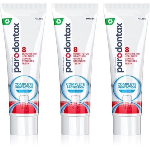 Complete Protection Extra Fresh pasta de dientes con flúor para dientes y encías sanos 3x75 ml - Parodontax - Modalova