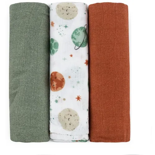 Moussy muselinas Celestial Planets 68 x 68 cm 3 ud - Petite&Mars - Modalova
