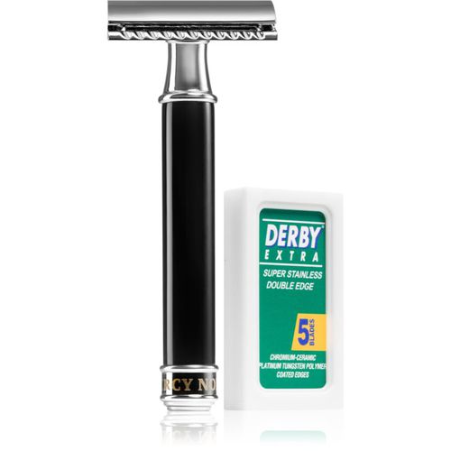 Safety Razor rasoio tradizionale + lame per rasoio 5 pezzi 1 pz - Percy Nobleman - Modalova