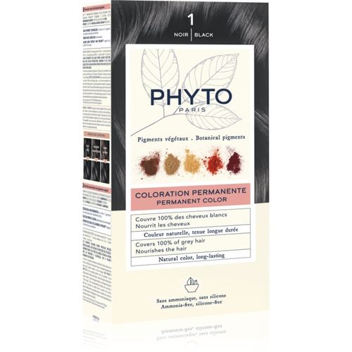 Color tinte de pelo sin amoníaco tono 1 Noir 1 ud - Phyto - Modalova