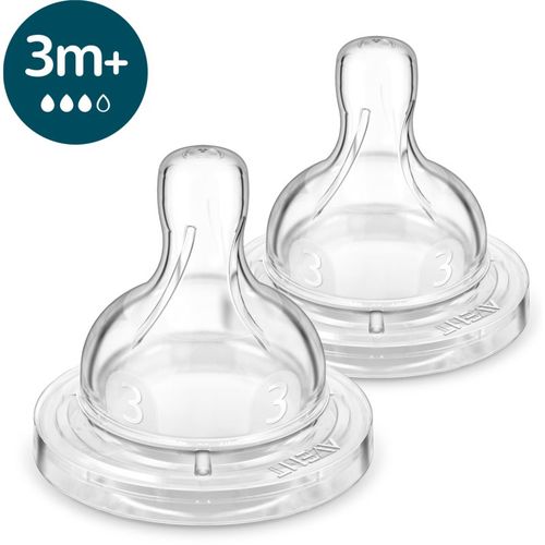 Anti-colic SCY763/02 tetina de biberón anticólicos 3 m+ Medium Flow 2 ud - Philips Avent - Modalova