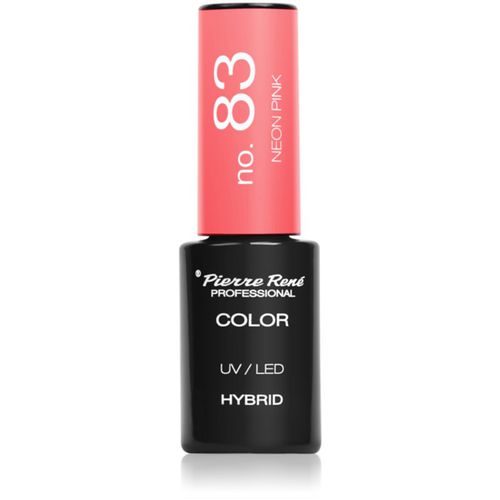 Nails Hybrid smalto gel per unghie con lampada UV/LED colore 83 Neon Pink 6 ml - Pierre René - Modalova