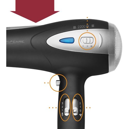 HTD 3113 secador de pelo Black 1 ud - ProfiCare - Modalova