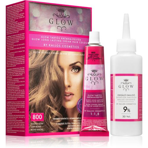 Glow tinte permanente para cabello tono 800 Light Blonde 100 ml - Kallos - Modalova