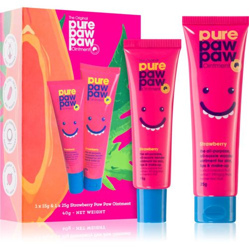 Strawberry balsamo labbra e zone secche (confezione regalo) - Pure Paw Paw - Modalova