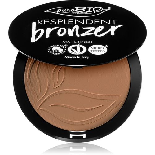 Resplendent Bronceador con efecto mate tono 01 Pale Brown 9 g - puroBIO Cosmetics - Modalova