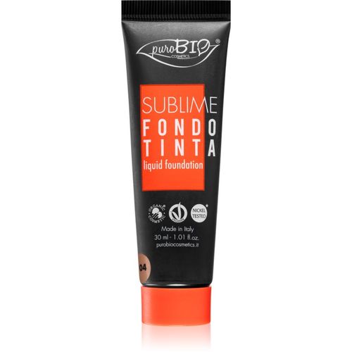 Sublime maquillaje líquido tono 04 30 ml - puroBIO Cosmetics - Modalova