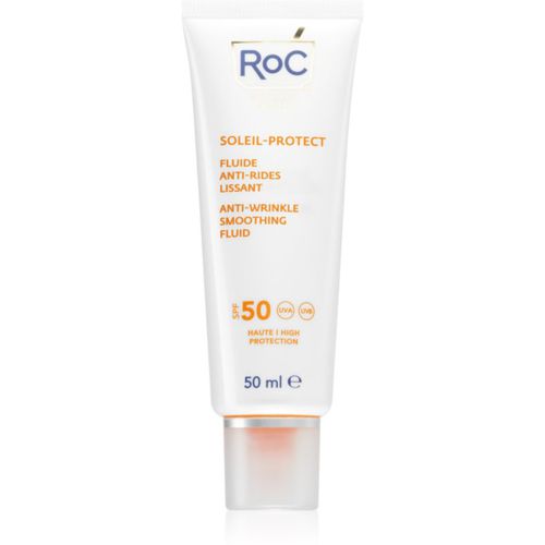 Soleil Protect Anti Wrinkle Smoothing Fluid lozione protettiva leggera anti-age SPF 50 50 ml - RoC - Modalova