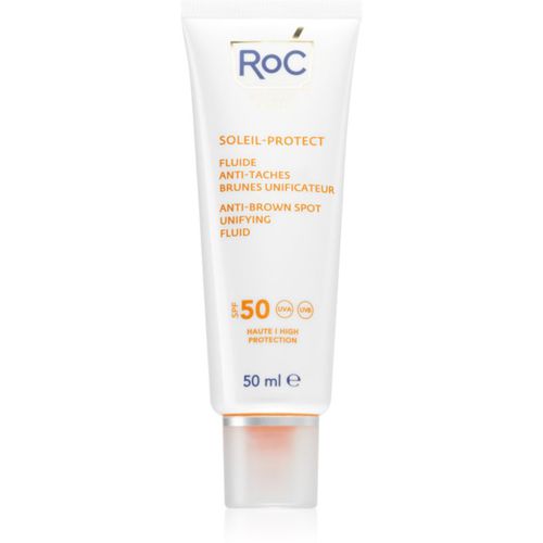 Soleil Protect Anti Brown Spots Unifying Fluid loción protectora antimanchas oscuras textura ligera SPF 50 50 ml - RoC - Modalova