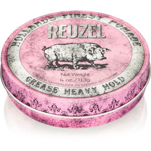 Hollands Finest Pomade Grease pomata per capelli fissaggio forte 113 g - Reuzel - Modalova