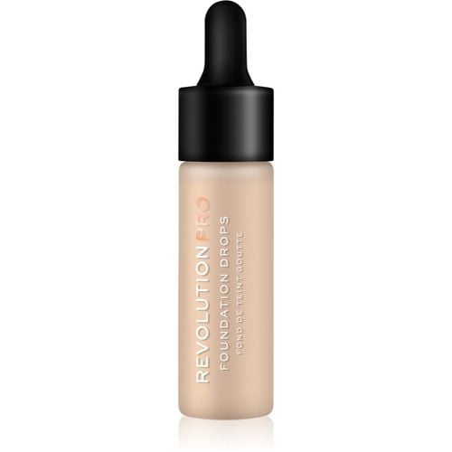 Foundation Drops Flüssiges Make-Up mit einer Pipette Farbton F2 18 ml - Revolution PRO - Modalova