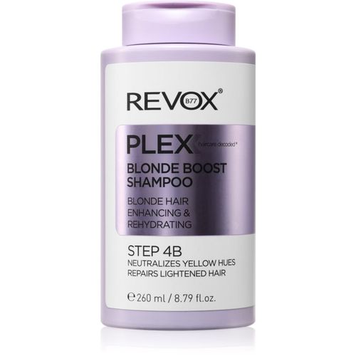Plex Blonde Boost Shampoo. Step 4B champú para neutralizar el tono amarillo para cabello rubio 260 ml - Revox B77 - Modalova