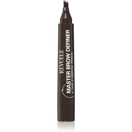 Master Brow Definer 4 Tips Eyebrow Pencil pincel de precisión para cejas tono Dark 2.2 ml - Revuele - Modalova