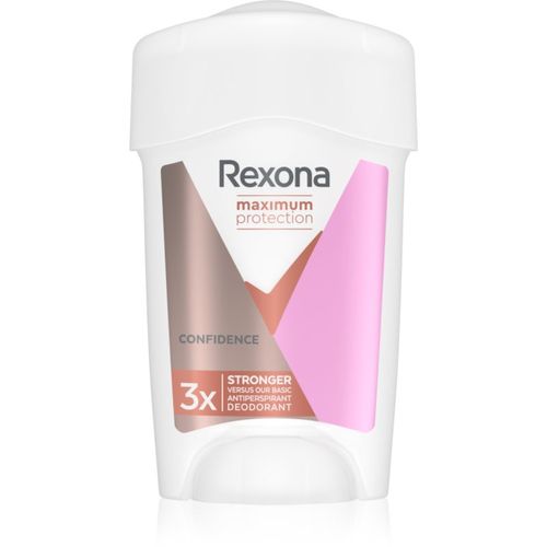 Maximum Protection Confidence antitranspirante en crema contra el exceso de sudor Confidence 45 ml - Rexona - Modalova
