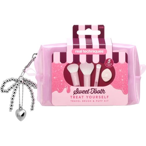 Sweet Tooth Treat Yourself conjunto de pinceles de viaje con neceser - Real Techniques - Modalova
