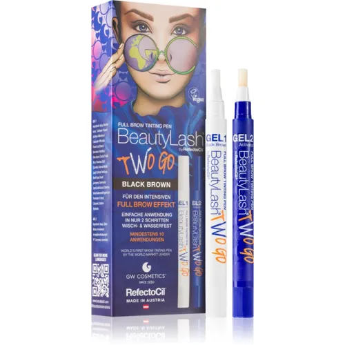 BeautyLash Two Go tinte de cejas tono Black Brown 2x15 ml - RefectoCil - Modalova