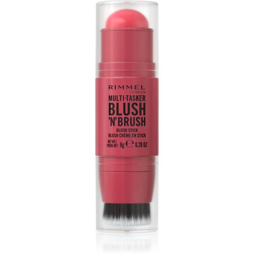 Multi-Tasker Blush'N'brush colorete en forma de barra con pincel tono 150 Cherry On Point 8 g - Rimmel - Modalova