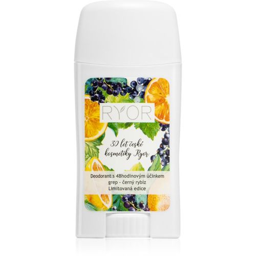 Deo desodorante con efecto 48 horas fragancias Grapefruit & Black Currant 50 g - RYOR - Modalova