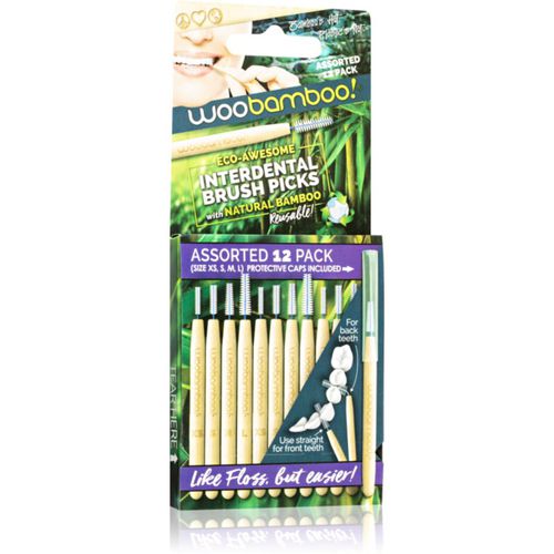 Eco Interdental Brush cepillos interdentales mix 12 ud - Woobamboo - Modalova