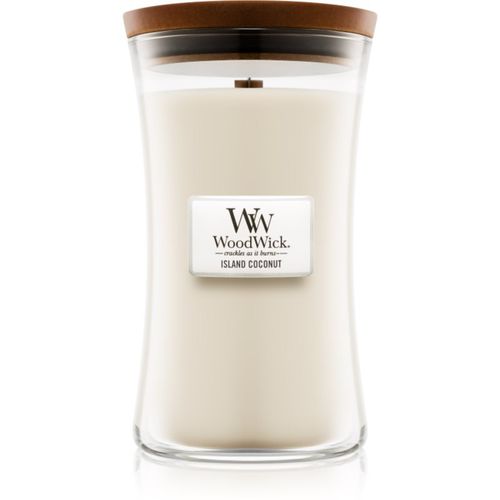 Island Coconut candela profumata con stoppino in legno 609.5 g - Woodwick - Modalova