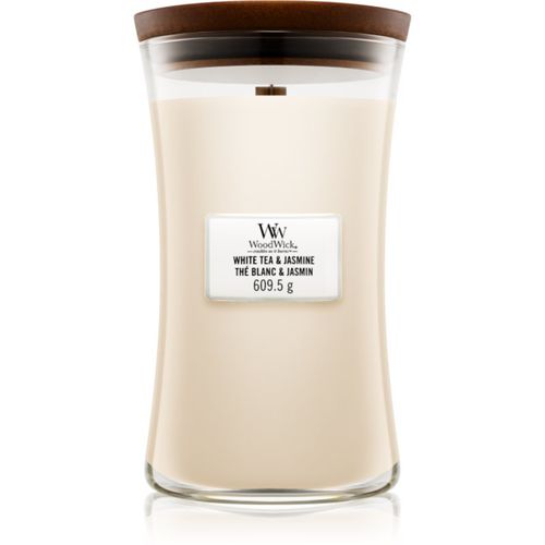 White Tea & Jasmine candela profumata con stoppino in legno 609.5 g - Woodwick - Modalova