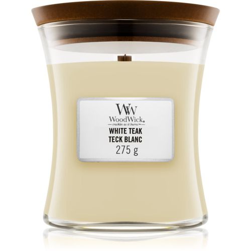 White Teak vela perfumada con mecha de madera 275 g - Woodwick - Modalova