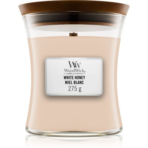 White Honey Miel Blanc candela profumata con stoppino in legno 275 g - Woodwick - Modalova