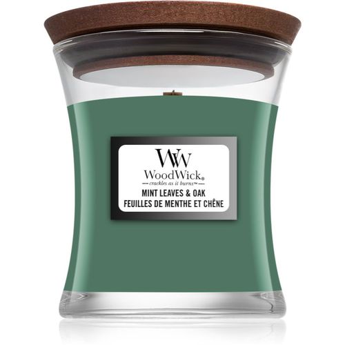 Mint Leaves & Oak candela profumata con stoppino in legno 85 g - Woodwick - Modalova