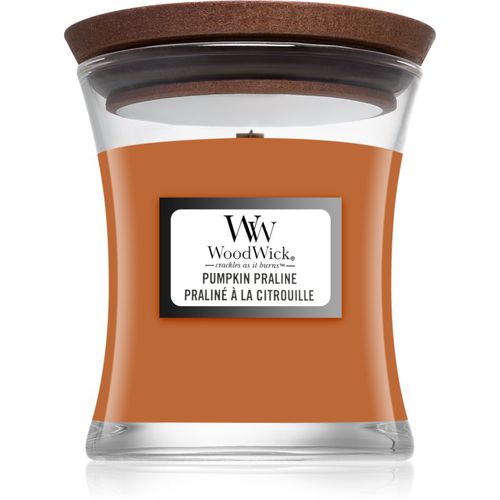 Pumpkin Praline candela profumata con stoppino in legno 85 g - Woodwick - Modalova