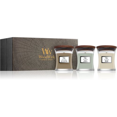 Fireside + White Teak + Sand & Driftwood confezione regalo 3x85 g - Woodwick - Modalova