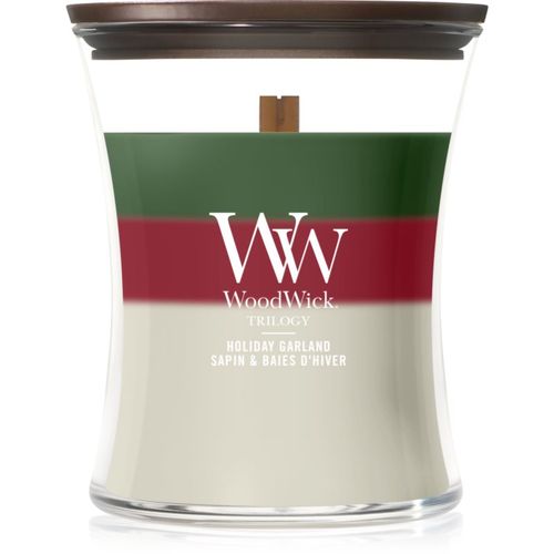 Trilogy Holiday Garland vela perfumada con mecha de madera 275 g - Woodwick - Modalova