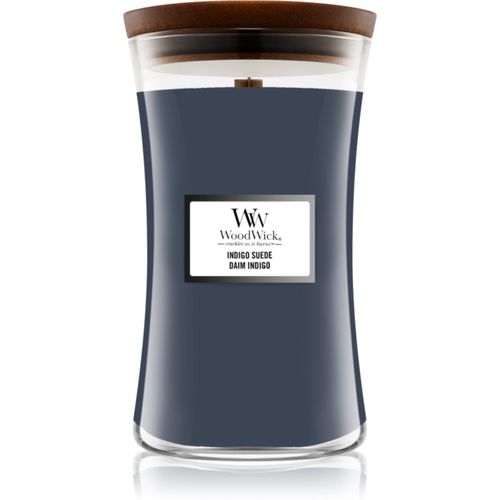 Indigo Suede candela profumata con stoppino in legno 610 g - Woodwick - Modalova