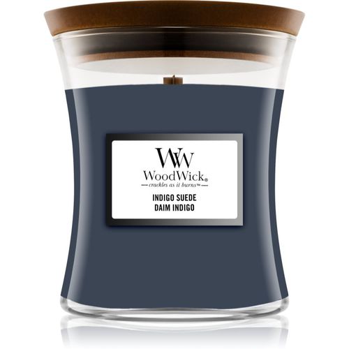 Indigo Suede Duftkerze mit Holzdocht 85 g - Woodwick - Modalova