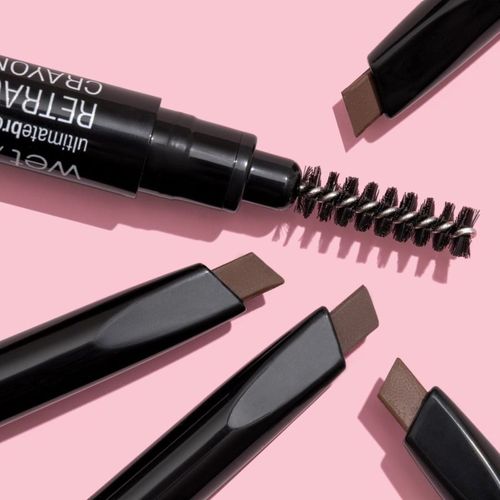 Ultimate Brow lápiz para cejas doble con cepillo tono Medium Brown 0.2 g - Wet n Wild - Modalova
