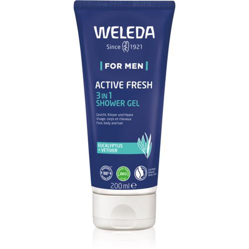 Men gel de ducha con aceites esenciales 200 ml - Weleda - Modalova