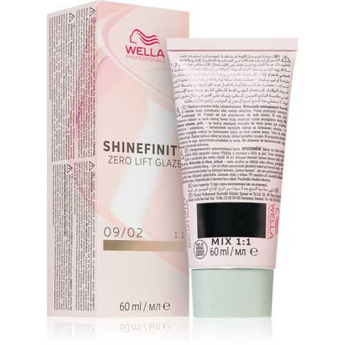 Shinefinity Zero Lift Glaze tinte demipermanente para el cabello tono 09/02 - Soft Sage 60 ml - Wella Professionals - Modalova