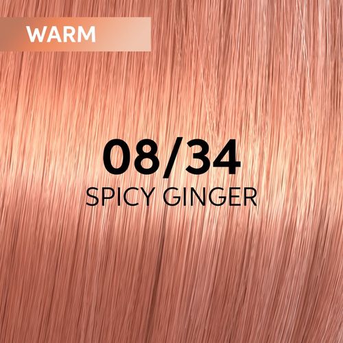 Shinefinity Zero Lift Glaze tinte demipermanente para el cabello tono 08/34 - Spicy Ginger 60 ml - Wella Professionals - Modalova