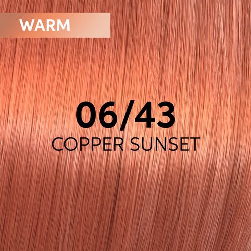 Shinefinity Zero Lift Glaze tinte demipermanente para el cabello tono 06/43 - Copper Sunset 60 ml - Wella Professionals - Modalova
