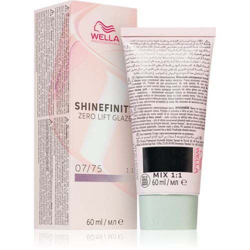 Shinefinity Zero Lift Glaze tinte demipermanente para el cabello tono 07/75 - Raspberry Latte 60 ml - Wella Professionals - Modalova