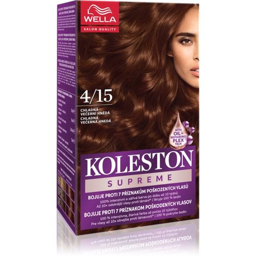 Koleston Supreme tinte de pelo tono 4/15 Cool Evening Brown 100 ml - Wella - Modalova