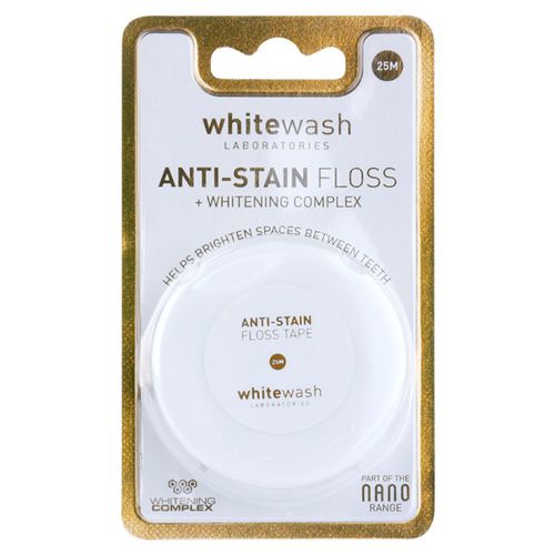 Nano Anti-Stain hilo dental con efecto blanqueador 25 m - Whitewash - Modalova