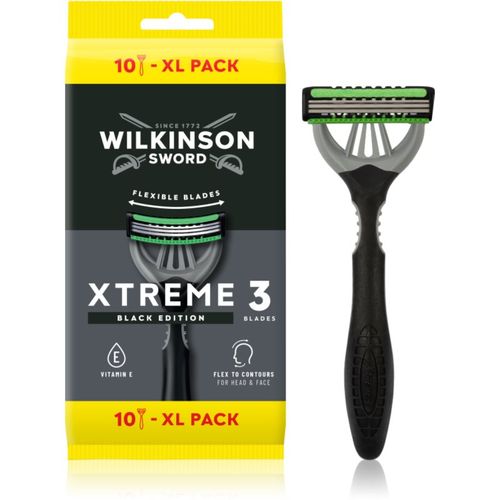 Xtreme 3 Black Edition maquinillas de afeitar desechables para hombre 10 ud - Wilkinson Sword - Modalova