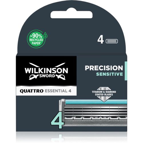 Quattro Essential 4 Precision Sensitive lame di ricambio 4 pz - Wilkinson Sword - Modalova