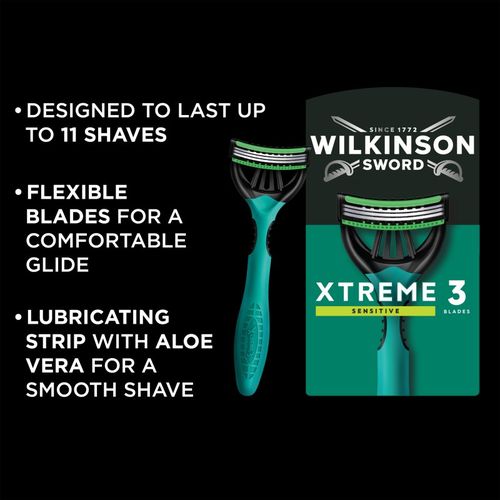 Xtreme 3 Sensitive maquinillas de afeitar desechables para hombre 6 ud - Wilkinson Sword - Modalova